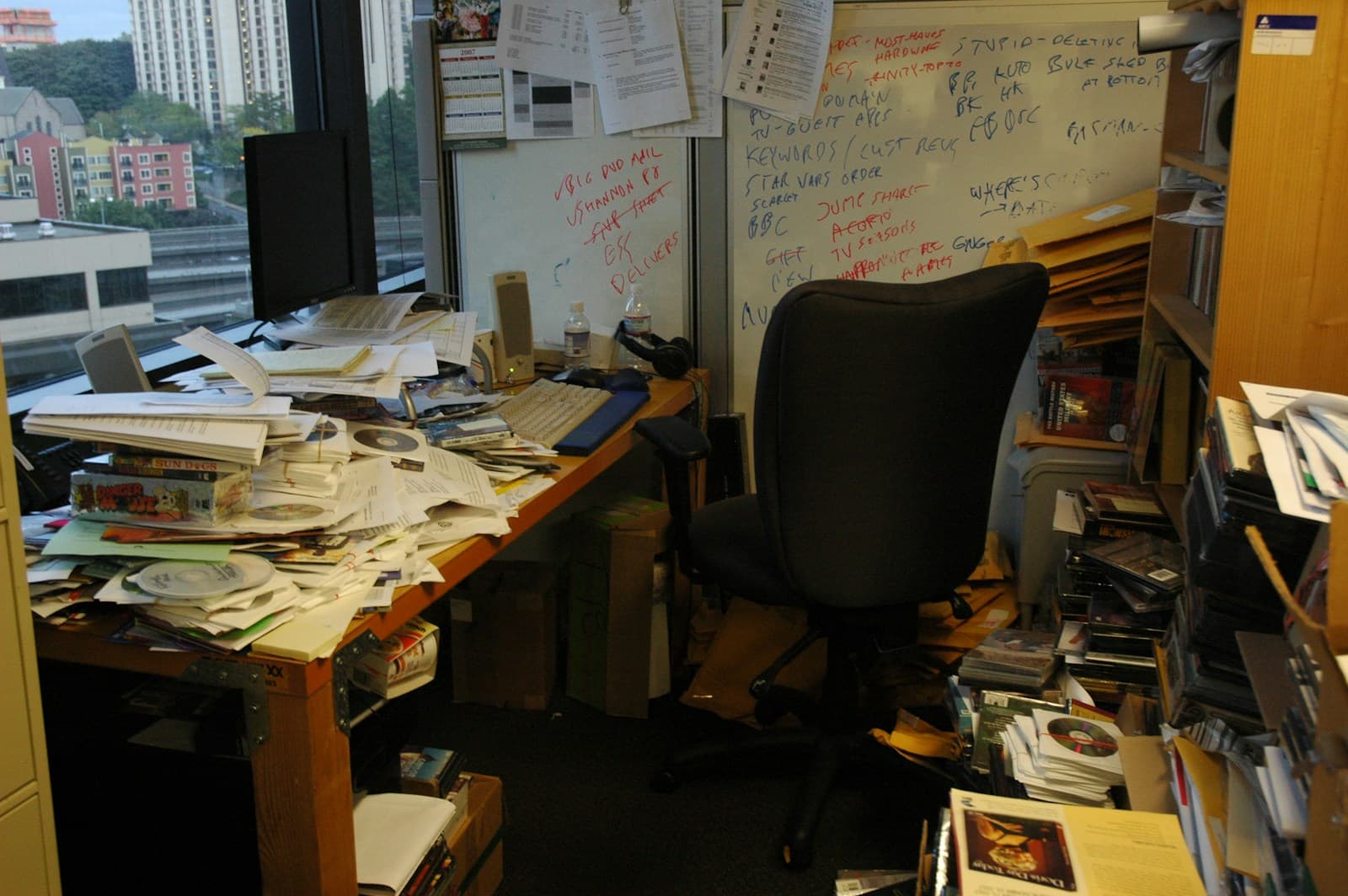 Office paperwork and financial documents laid out on a desk